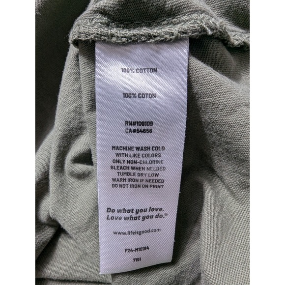 Life Is Good Short Sleeve Shirt Men's Size Medium Green - Picture 5 of 10